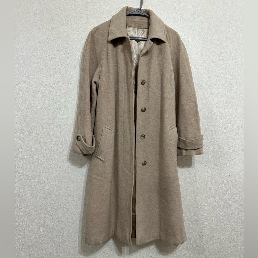 Cream Cashmere Winter Coat | Regency Cashmere | Size 10